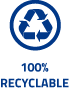 100% RECYCLABLE